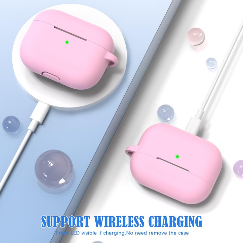 MHYALUDO for AirPods Pro Case Cover, Military Grade Anti-Fall Soft