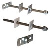 Cast Iron Radiator Stay/Bracket/Tie/Retainer/Fixing White (Threaded Fixing) (Back Plate Fixing)