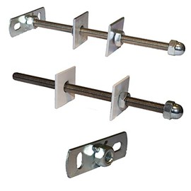 Cast Iron Radiator Stay/Bracket/Tie/Retainer/Fixing White (Threaded Fixing) (Back Plate Fixing)