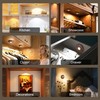 Rechargeable Puck Lights with Remote Control,2000mAh High Capacity Battery Operated