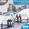 EUDELE EUDELE 5-Pack Rustproof Stainless Steel Shower Caddy C No