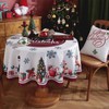 Embhlitfe Christmas Table Cloth Circular Tablecloth Rectangular Party Coffee Table
