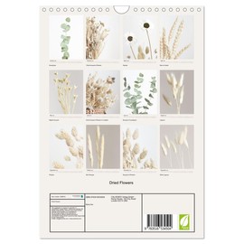 Dried Flowers (Wall Calendar 2026 DIN A4 portrait), CALVENDO 12 Month Wall Calendar: Beautiful Photography of dried flowers