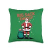 Santa Big Sack Energy Funny Christmas Throw Pillow