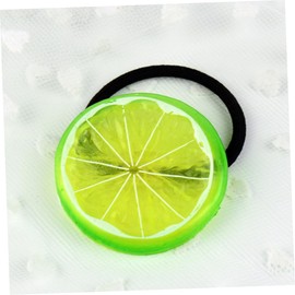 IWOWHERO 10pcs Cute Lemon Slice Hair Ties Elastic Ponytail Holders for Girls Festival Hair Accessories Comfortable and Adorable Hairbands for Daily Wear