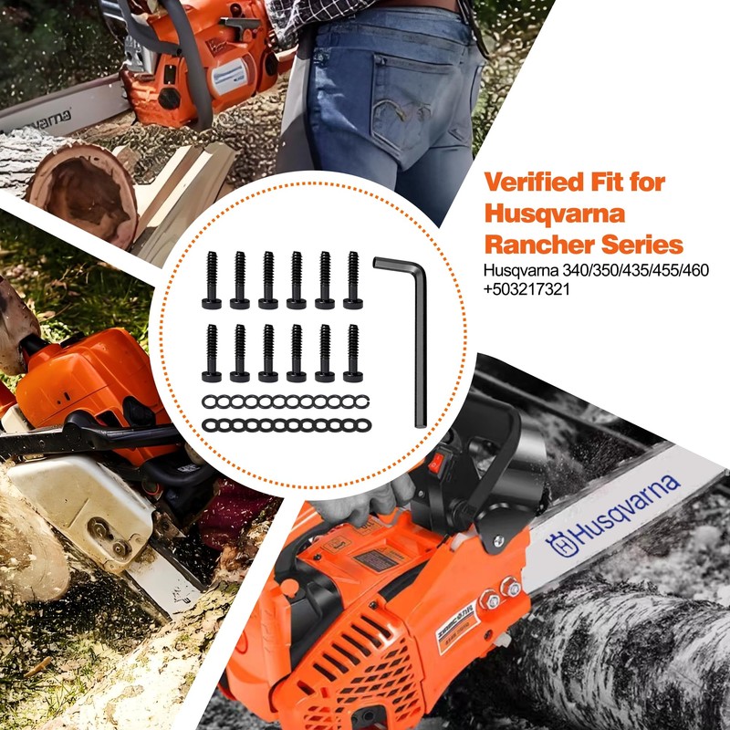 503217321 Recoil Starter Screws Kit Compatible with Husqvarna 340 345