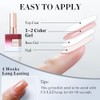Double Rhythm Translucent Gel Polish Sheer Neutral Natural Light Milky