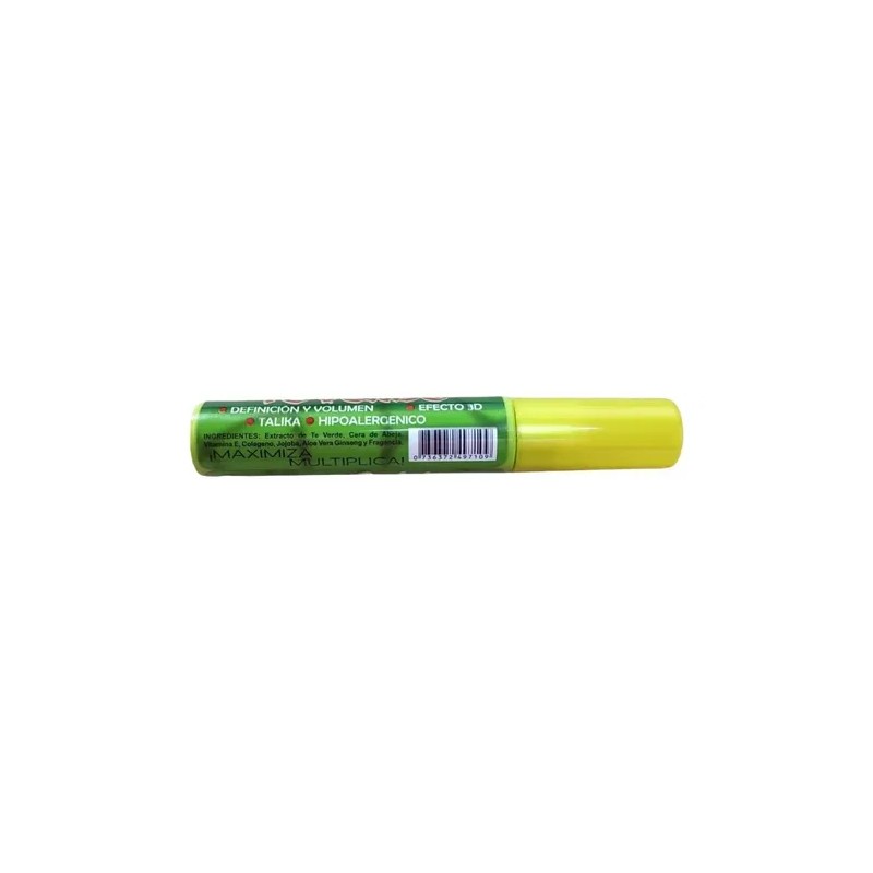 Rímel Té Verde Regenerador Resistente Al Agua Color Negro