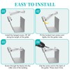 20 Pcs Gutter Hangers 5 Inch K Style with Pre-Inserted