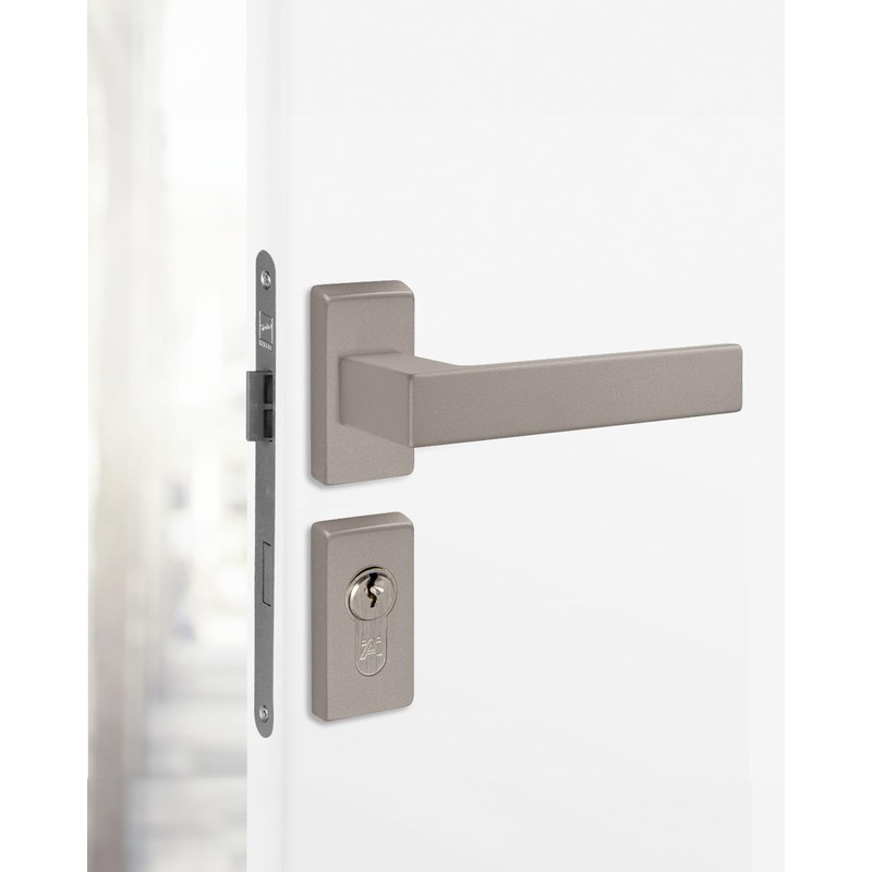 Gedotec Narrow Frame Handle Set Aluminium 1 Set Door Fitting