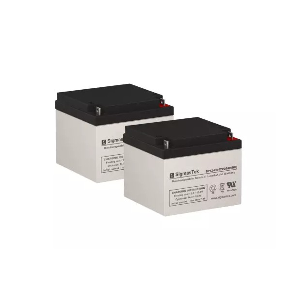 SigmasTek SP12-26 NB Battery Replacement Set for Mobility Manufacturing Coyote