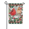 Carson 50113 Classic Garden Flag, Cardenales In Holly