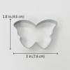 LILIAO Butterfly Cookie Cutter, 3 x 1.8 inch, Stainless Steel