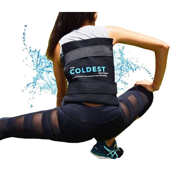 The Coldest Ice Pack (Standard Large 11" x 14") Flexible Gel and Wrap with Elastic Straps Specific for Cold Therapy - for Back Leg Sprains, Muscle Pain, Flexi Bruises, Injuries - 11" x 14"
