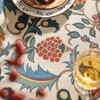 patdrea French Linen Pattern Tablecloth Soft Durable Floral Table Cloth