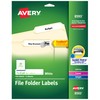 Avery File Folder Labels with TrueBlock Technology, Permanent Adhesive, 2/3"