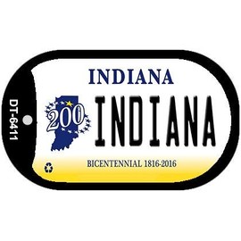 Smart Blonde Indiana Novelty Metal Dog Tag Necklace DT-6411