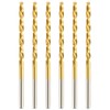 HLOFIZI 1/8" Cobalt Drill Bit (6 Pack), Titanium Twist Drill