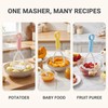 5Pcs Random Color Manual Silicone Potato Masher, Cooking Utensils Masher,