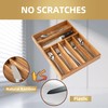 Besilord Silverware Organizer Kitchen Drawer Organizer Utensil Organizer Acacia Silverware
