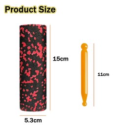 Lxtness Relaxing Foot Roller Fascia Roller Foot with Massage Pen, Mini Fascia Roller for Foot Sole, Fascia Roller for Self-Massage of Back and Legs, 15 x 5.3 cm