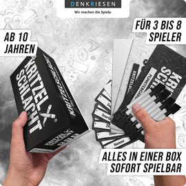 KRITZELSCHLACHT Denkriesen Party Game Merciless Party Game Family Game Gift Idea
