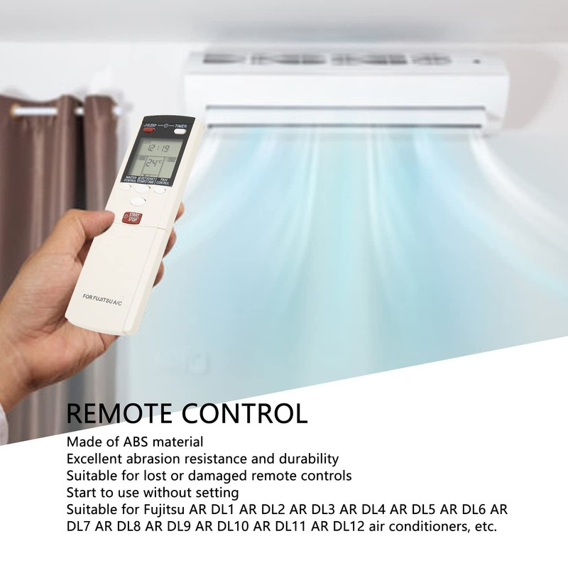 Replacement Air Conditioner Remote Control for Fujitsu AR DL1 AR