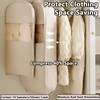 SLDYH Space Saving Hanging Garment Bag with Self Compression Zipper，Dust