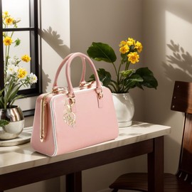 Aligiftqod Initial Keychain Pink Butterfly Charms for Key Cute Letter Keyring for Handbag Backpack (B)