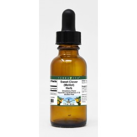 Sweet Clover (Melilot) Herb Glycerite Liquid Extract (1:5) - Strawberry Flavored (1 oz, ZIN: 523098)