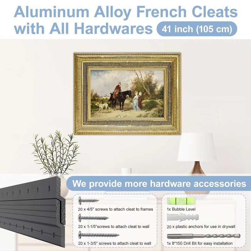French Cleat Hanger Heavy Duty 41 inch - Aluminum Alloy