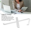 Laptop Stand Aluminum Alloy Silver Foldable Design Regulable Height Heat