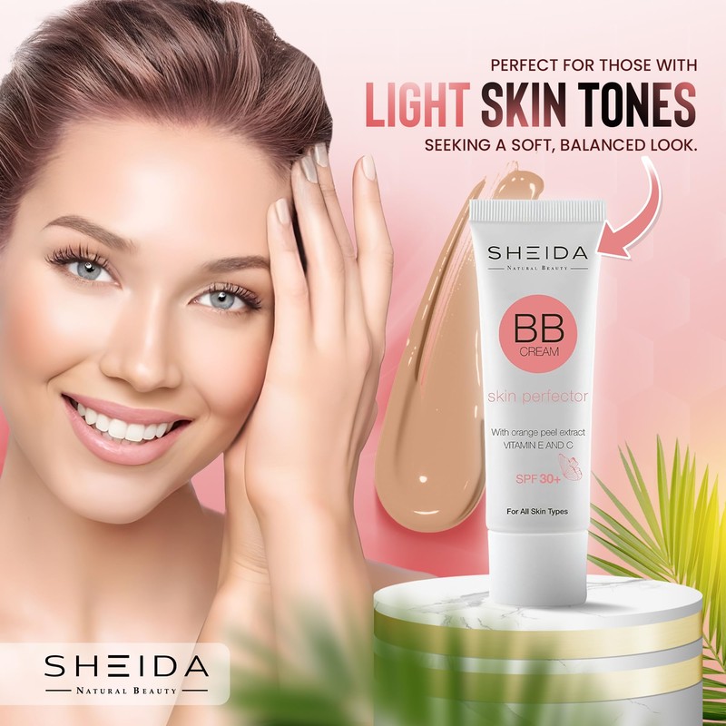 SHEIDA BB Creme Leight, Tinted Day Cream with SPF 30+,