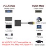 JZK 1080P HDMI to VGA Adapter, Gold Plated HDMI Male