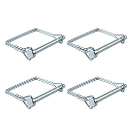 YanTone Safety Coupler Pin 1/4" x 3"(6.3mm x 73.2mm), Zinc Alloy Square Pto Pin Shaft Locking Pin, 4 PCS