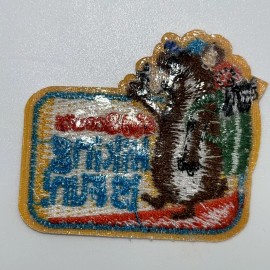 Girl Scout Patch: Hiking Is Fun, Bear w Backpack - Brand New!