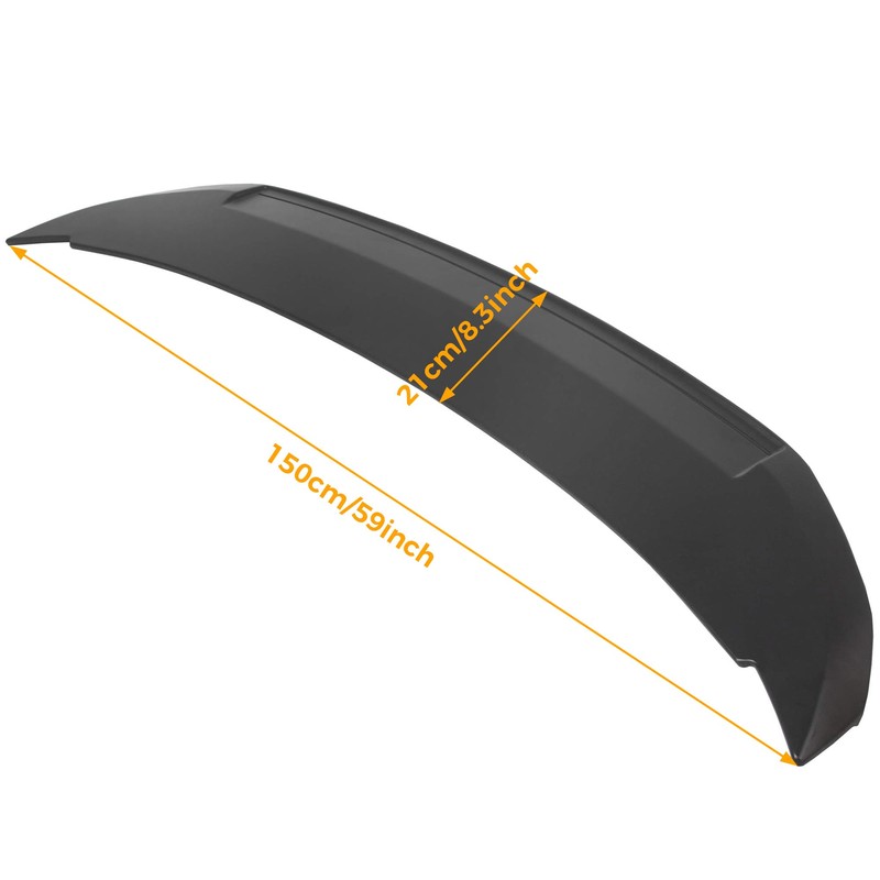 HECASA Rear Trunk Spoiler Wing Compatible with 2010-2014 Ford Mustang