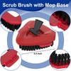 4+2pc Spin Mop Replacement Head Compatible with RinseClean 2-Tank ,