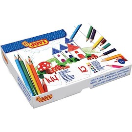 Jovi – Economic with 144 Pencils Wooden Box, Assorted Colours (739)