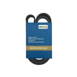 6PK2335 Serpentine Belt 6 Ribs 91.93 inch for Liberty 2002-2005 Wrangler 2003-2005 Zephyr 2006 Tribute 2008 Capri 1986 Mariner 2008 Milan 2006-2009 Savana 3500 1998-2000 Grand Prix 2003 EPDM