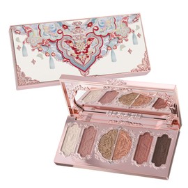 FlowerKnows Phalaenopsis Shoulder 6 Colors Eye Shadow Palette (01 Brick Red Ceramic)