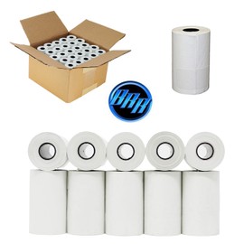BuyRegisterRolls (50 Rolls) 2 1/4 x 70 Thermal Paper 55 GSM Premium Quality German Paper Large Rolls For Clover Flex Verifone VX520 Ingenico ICT220 ICT250 First Data FD400 BPA Free
