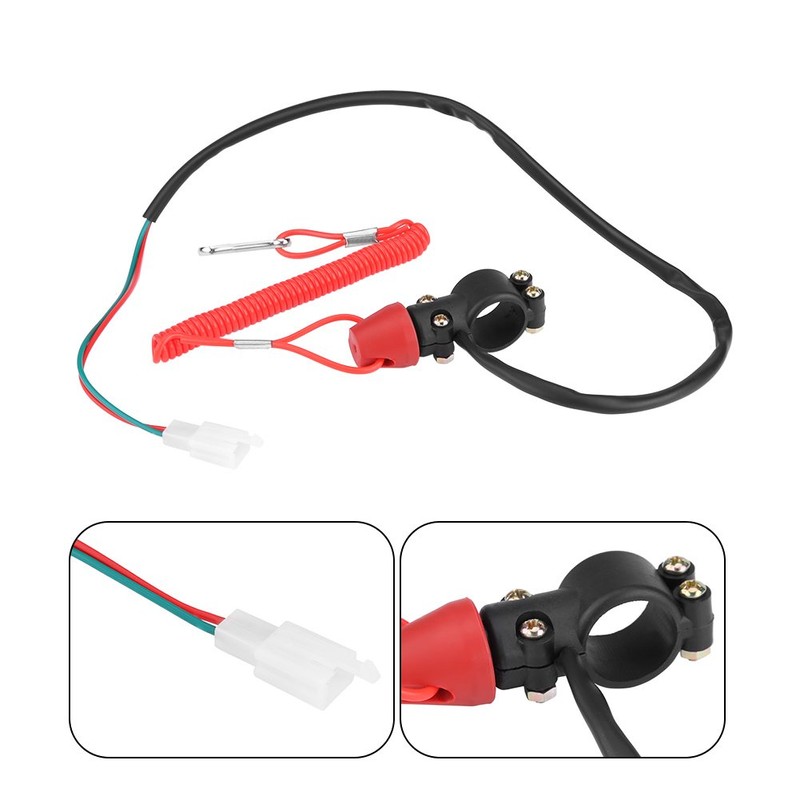 Keenso Motorcycle Outboard Motor Kill Switch, Universal 22 mm 7/8