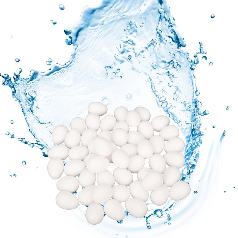 aleawol Pack of 50 Fake Pigeon Eggs, Solid Plastic Pigeon