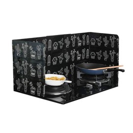 2Pcs Disposable Oil Splash Guard Aluminum Foil Gas Stove Oil Splatter Screen Board Cooking Frying Oil-Proof Splash Kitchen Tool Suitable for kitchen and dining room(Silver)