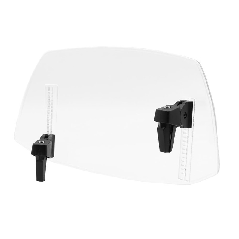 Shkalacar Motorcycle Windscreen, Clip-on Windscreen Extension with Adjustable Clip, Universal
