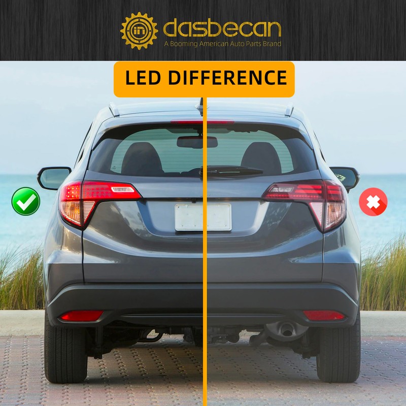 Dasbecan Driver Left Side Tail Light Assembly Compatible With 2016