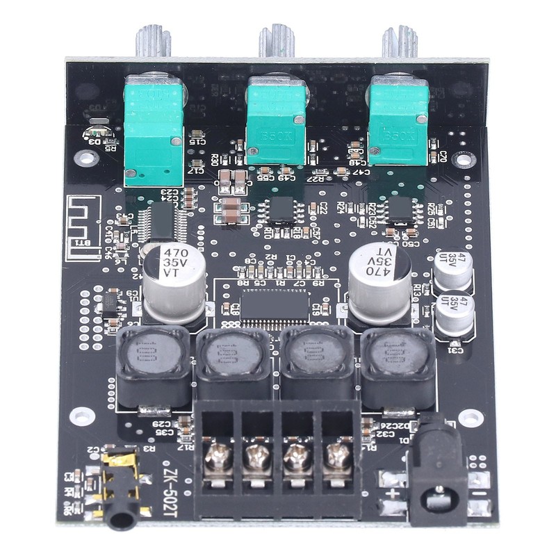 Amplifier Board 50W+50W Audio Stereo Module Bass Treble Control Bluetooth