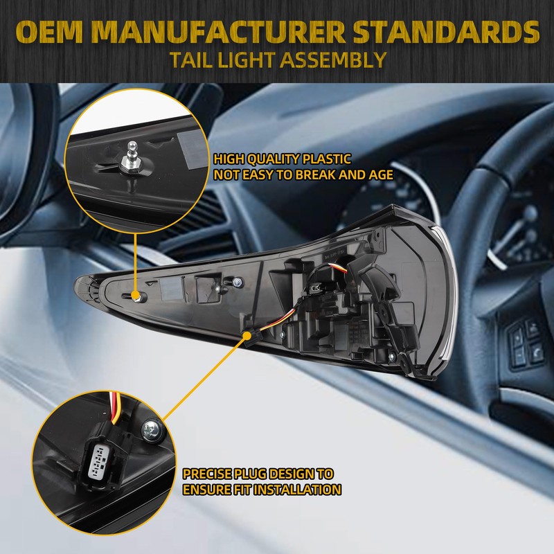 Dasbecan Outer Tail light Compatible With 2019-2024 Nissan Murano