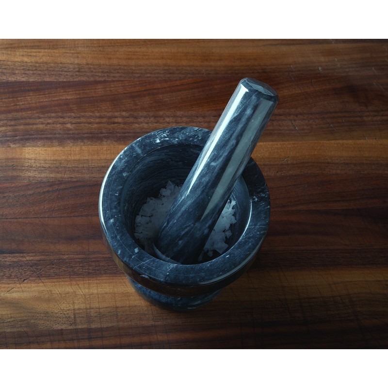 Fox Run 3839 Marble Mortar & Pestle, Black 3"